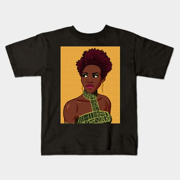 Nakia Kids T-Shirt by KeishaOak